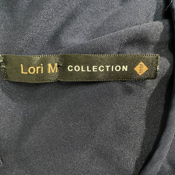 Lori M collection Capelet Navy Dress lori M collection - Picture 6 of 6